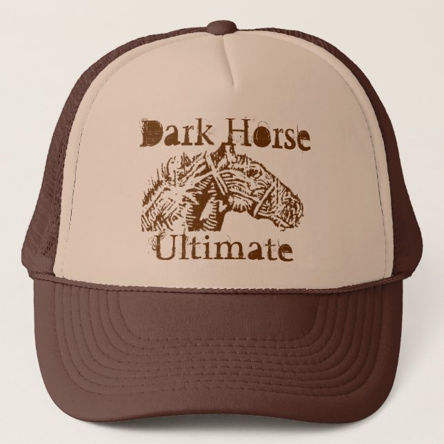 Dark Horse Ultimate Trucker Hat, brown Hat (Front)