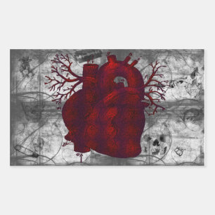 Dark Human Heart Sticker