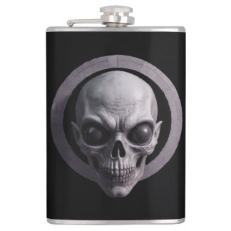 Dark Humour Flask by Skullnskin / J. H. Thornton