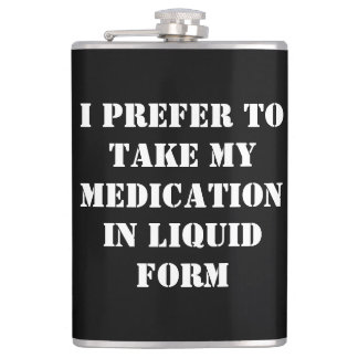 Dark Humour Flask by Skullnskin / J. H. Thornton