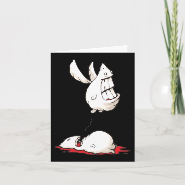 Dark Humour Ghost Strange Creature Card (Front)