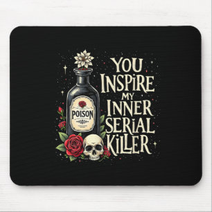 Dark Humour Poison Bottle Gothic Halloween Aesthet Mouse Pad
