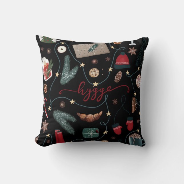 Dark Hygge Christmas Cushion (Front)