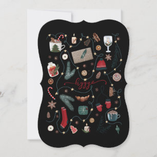 Dark Hygge Christmas Greeting Card