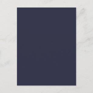 Dark Ink Navy Blue Solid Trend Colour Background Postcard