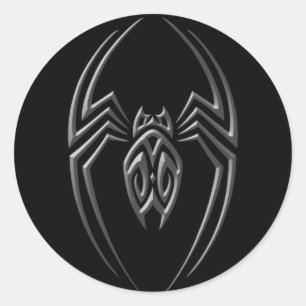 Dark Iron Spider Classic Round Sticker