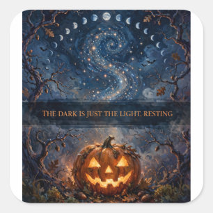 Dark Is Light Resting — Halloween Sticker
