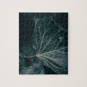 Dark Ivy Leaf Nature Photo Jigsaw Puzzle