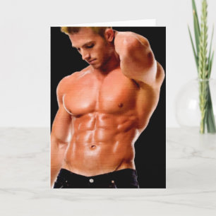 Dark Jeans Hunk Card