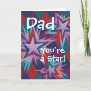 Dark Jester 'Dad  You're a Star!' greetings card