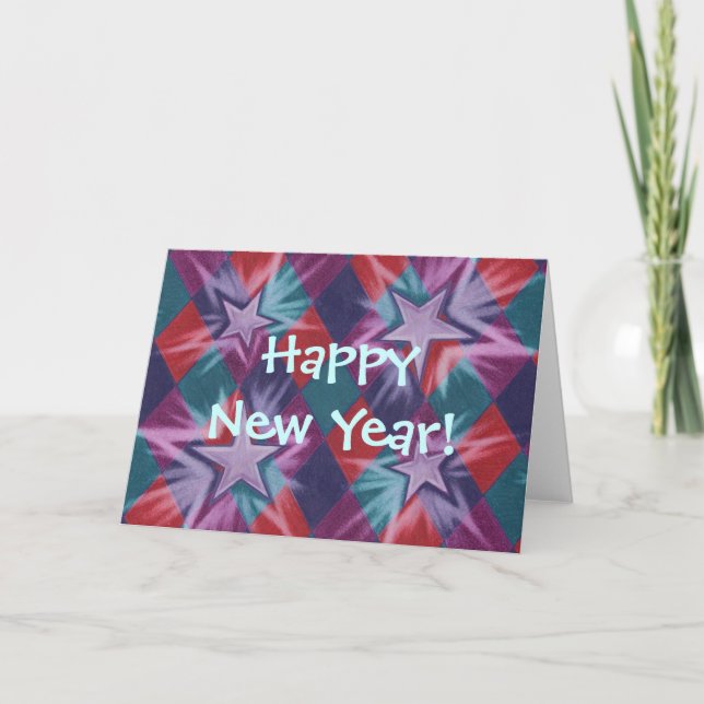 Dark Jester  'Happy New Year!' greetings card (Front)