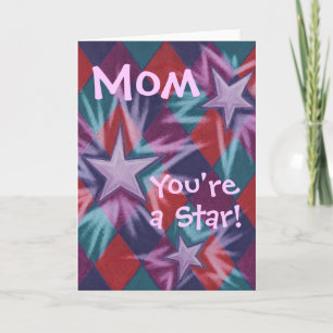 Dark Jester 'Mum You're a Star!' greetings card