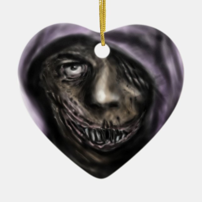 Dark Joker Ceramic Tree Decoration (Front)