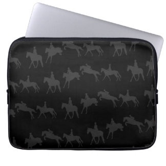 Dark Jumping Horses Laptop Sleeve