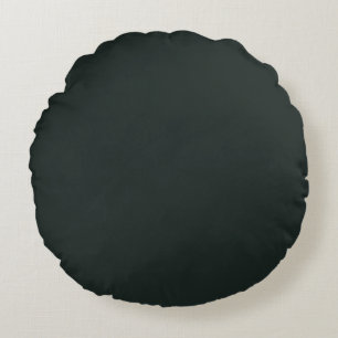 Dark Jungle Green Solid Colour Round Cushion