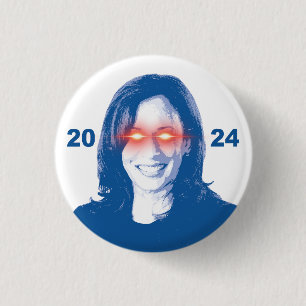 Dark Kamala Harris 2024 3 Cm Round Badge