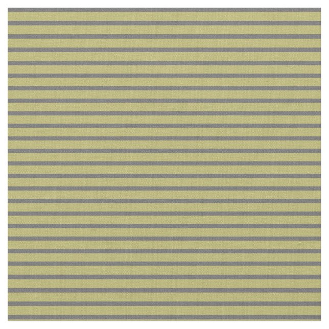 Dark Khaki and Dim Grey Stripes/Lines Pattern Fabric (Close Up)