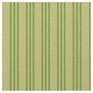 Dark Khaki and Green Lines Fabric
