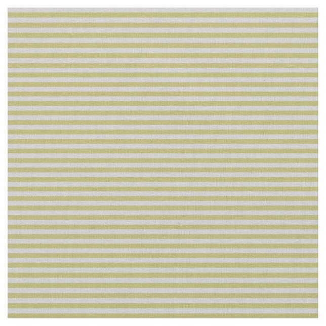 Dark Khaki and Light Grey Coloured Stripes Fabric (Close Up)