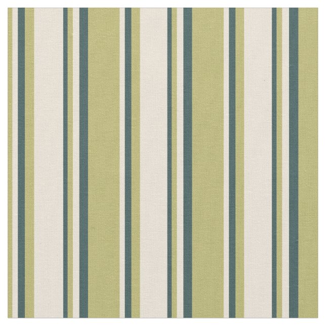 Dark Khaki, Bisque, and Dark Slate Grey Pattern Fabric (Close Up)