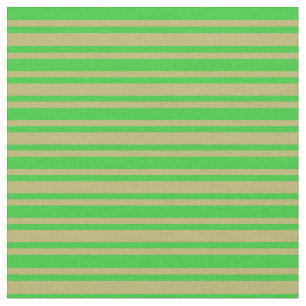 Dark Khaki & Lime Green Pattern Fabric