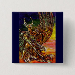 DARK KNIGHT 15 CM SQUARE BADGE