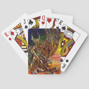 DARK KNIGHT AND DRAGON Fantasy Playing Cards