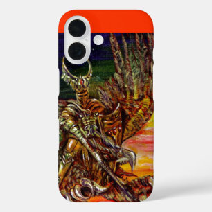 DARK KNIGHT /Fantasy Monogram iPhone 16 Case