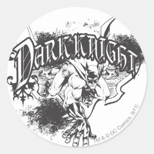 Dark Knight Image Classic Round Sticker