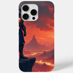 Dark Knight of Flame iPhone 15 Pro Max Case