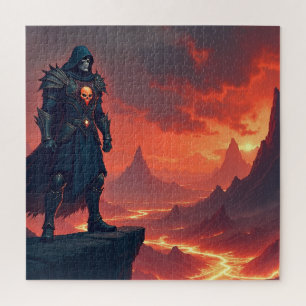 Dark Knight of Flame Jigsaw Puzzle
