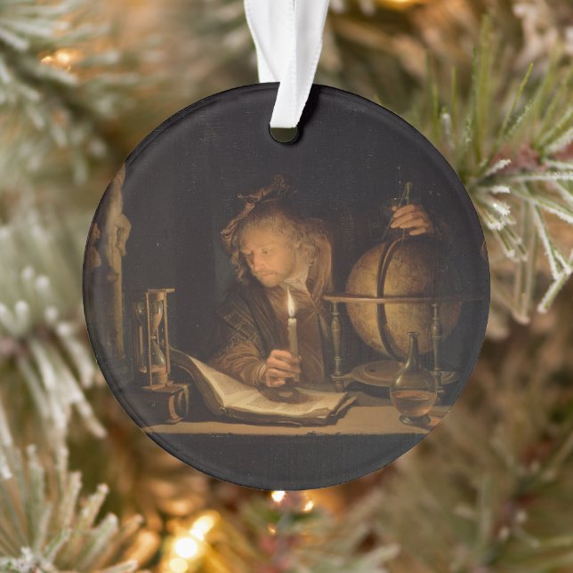Dark Laboratory Christmas Ornament (Tree)