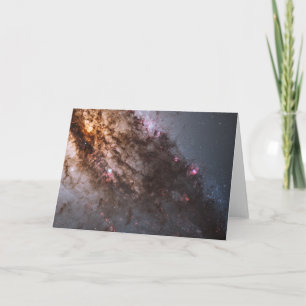 Dark Lanes Of Dust Crisscross Centaurus A Galaxy. Card