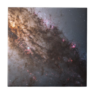 Dark Lanes Of Dust Crisscross Centaurus A Galaxy. Ceramic Tile
