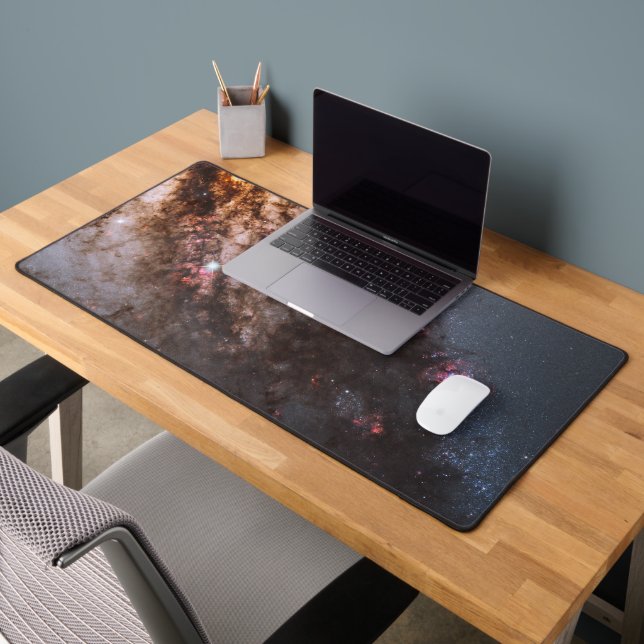 Dark Lanes Of Dust Crisscross Centaurus A Galaxy. Desk Mat (Office 2)
