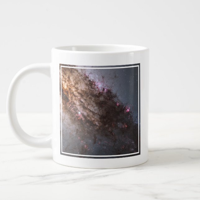 Dark Lanes Of Dust Crisscross Centaurus A Galaxy. Large Coffee Mug (Left)