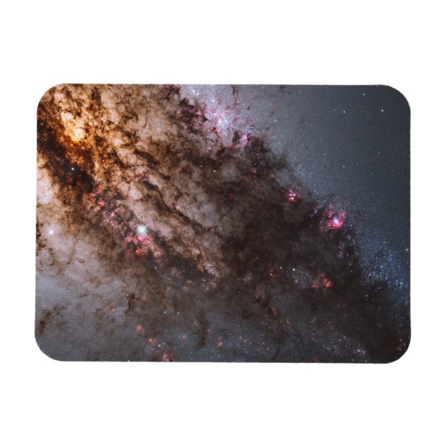 Dark Lanes Of Dust Crisscross Centaurus A Galaxy. Magnet (Horizontal)