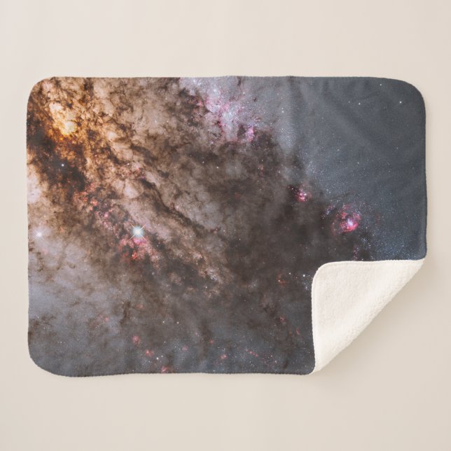 Dark Lanes Of Dust Crisscross Centaurus A Galaxy. Sherpa Blanket (Front (Horizontal))