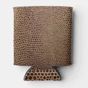 Dark Leather: Elegant Simple Background Can Cooler