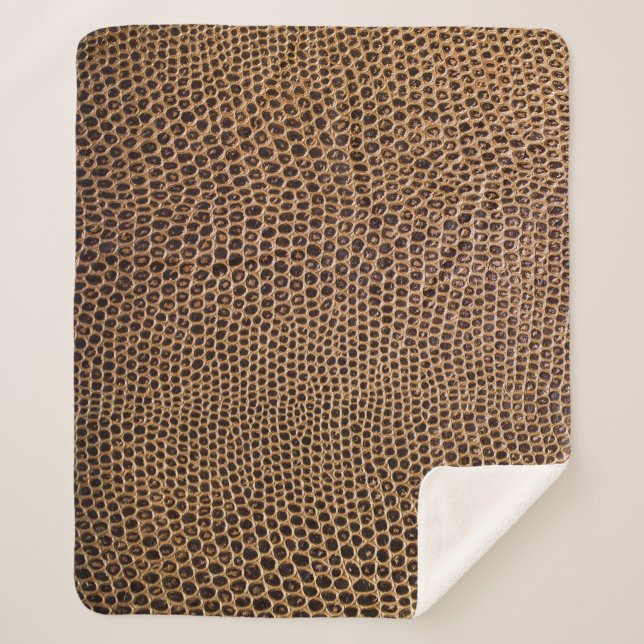 Dark Leather: Elegant Simple Background Sherpa Blanket (Front)