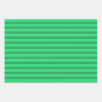 Dark & Light Green Stripes Modern Christmas