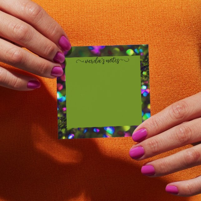 Dark Lime Sparkling Post-it Notes (Creator Uploaded)