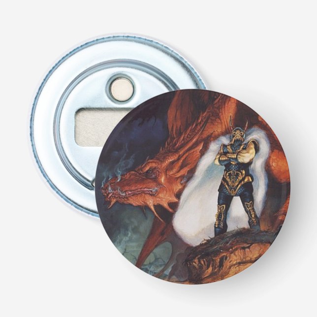 Dark Lord Dragon Bottle Opener Magnet (Front)