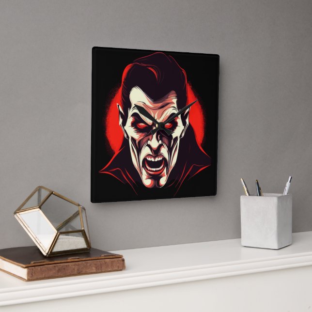 Dark Lord Square Wall Clock (Office)