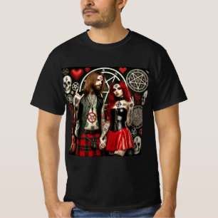 Dark Love: A Couple Of Satanic Tattoos T-Shirt