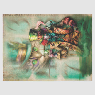 Dark Mad Hatter Decoupage Paper