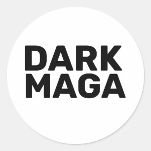 Dark Maga Funny Halloween Trump 2024 Classic Round Sticker