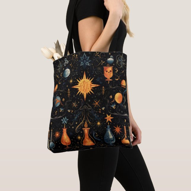 Dark Magic Alchemy Tote Bag (Close Up)