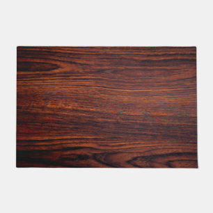 Dark Mahogany wood grain   brown wood pattern    Doormat
