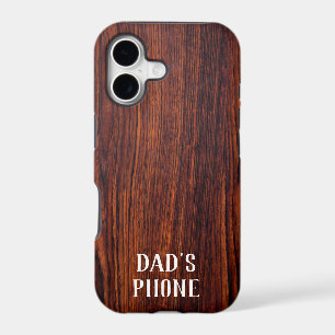 Dark Mahogany wood grain worlds best dad